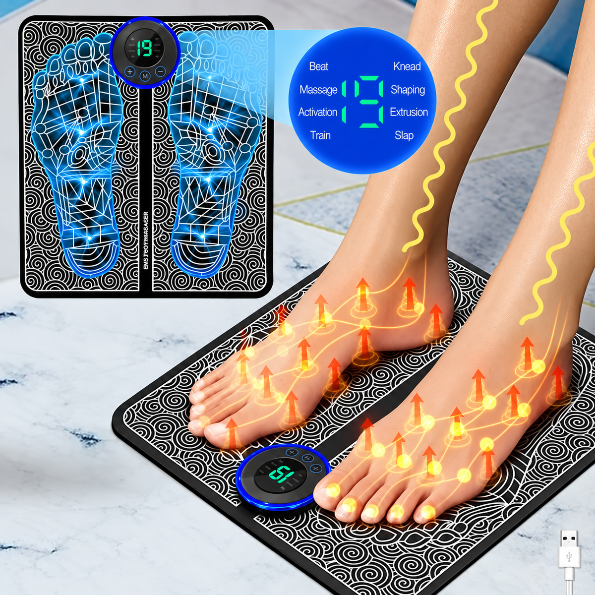 EMS Foot Massager Pad