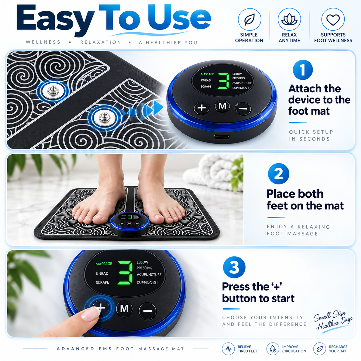 EMS Foot Massager Pad